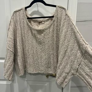 Cream Free People Sweater
